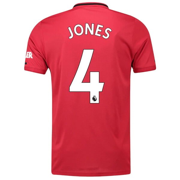 Camiseta Manchester United NO.4 Jones 1ª Kit 2019 2020 Rojo